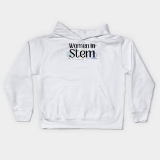 Women In Stem Kids Hoodie